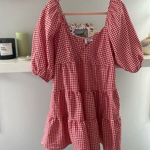 ASOS gingham mini dress, size 8!